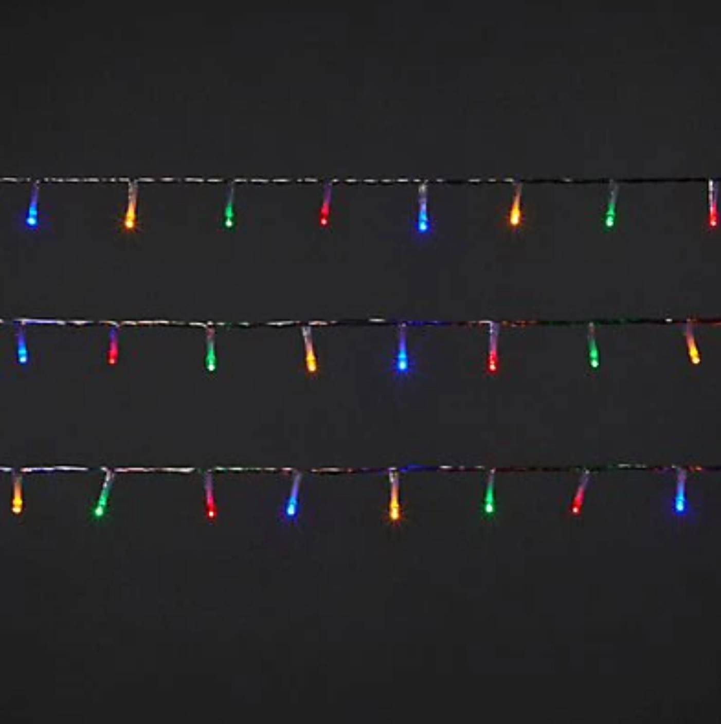 120 Multicolour LED String lights Clear cable - Garden Lights - 2254