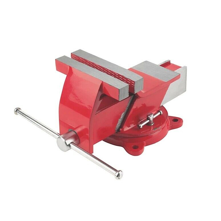 125mm Workshop Steel vice-Red-small nut missing- 9837