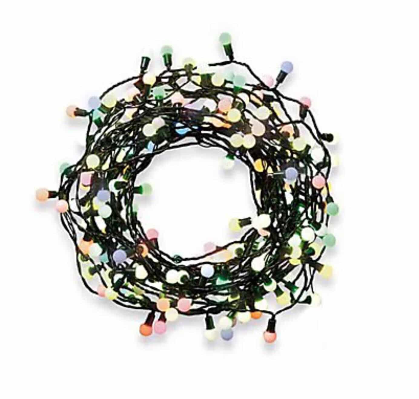 240 Multicolour LED Berry String lights Green cable 2476