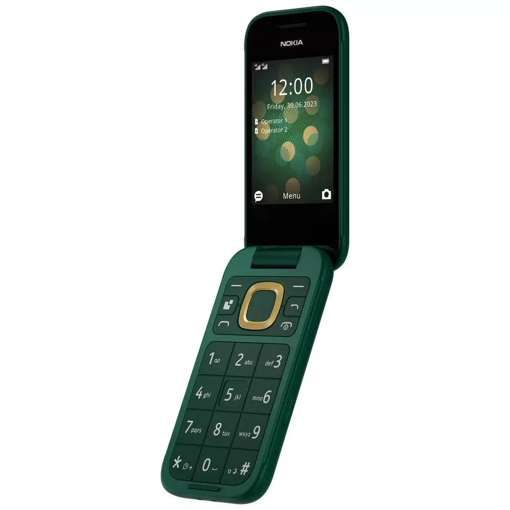 SIM Free Nokia 2660 Flip Mobile Phone - Green 8017