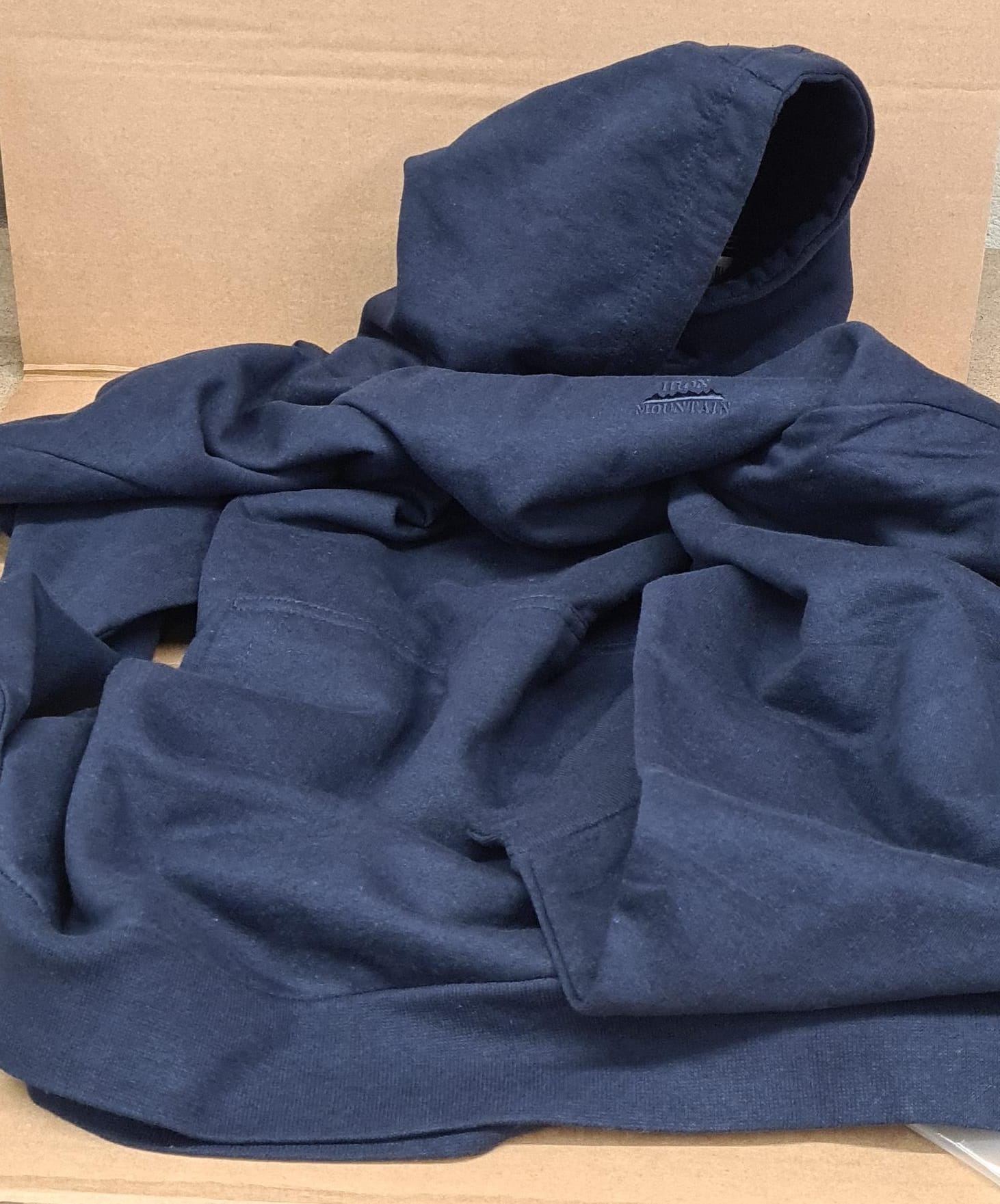 Iron Mountain Workwear Mens Hooded Sweater, Navy, 3XL-7793