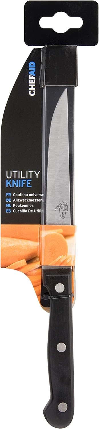 Chef Aid Utility Knife, Black-2135