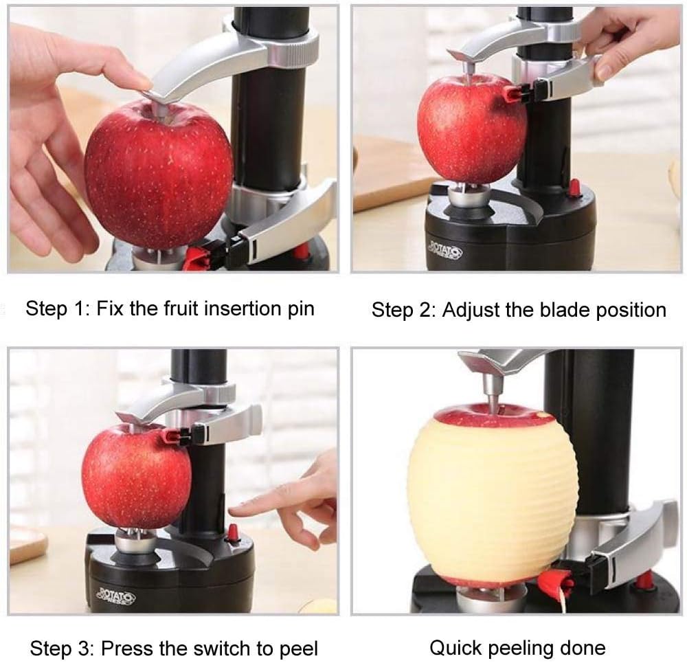 Electric Potato Peelers Automatic Rotating Apple Peeler