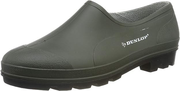 Dunlop Unisex Mens Womens Green Slip On Gardening Low Cut Wellies Shoes Clogs