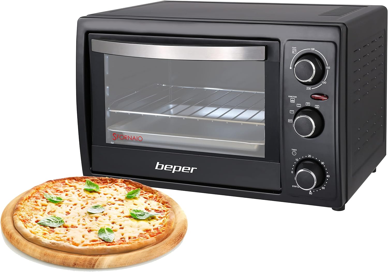 Beper Oven with Stainless Steel Heating Elements