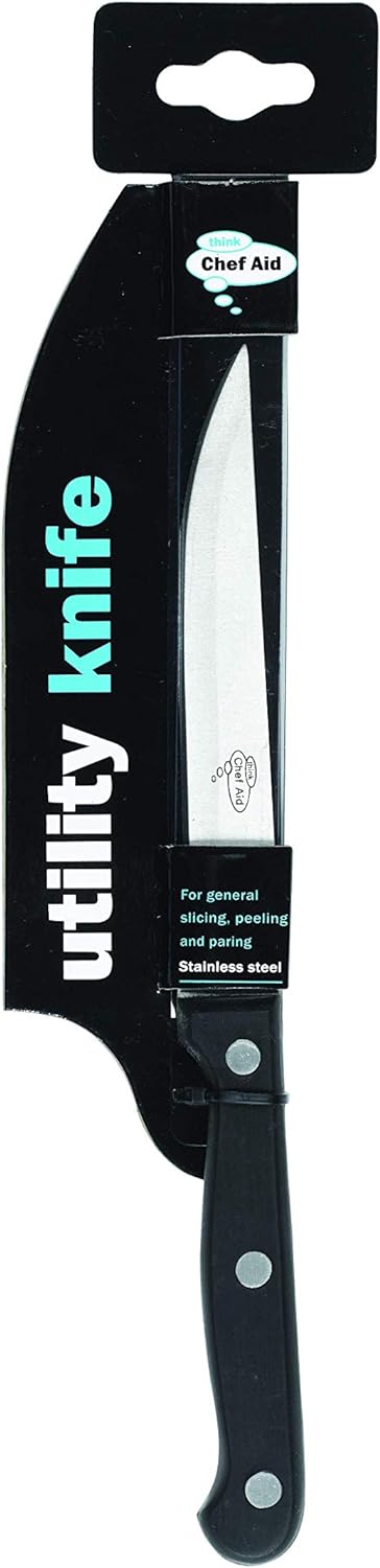 Chef Aid Utility Knife, Black-2135