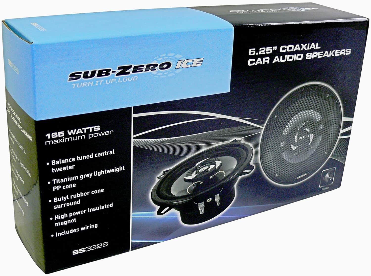 SUB ZERO Ice SS3326 Speakers, 5.25-inch Coaxial 165W 0848
