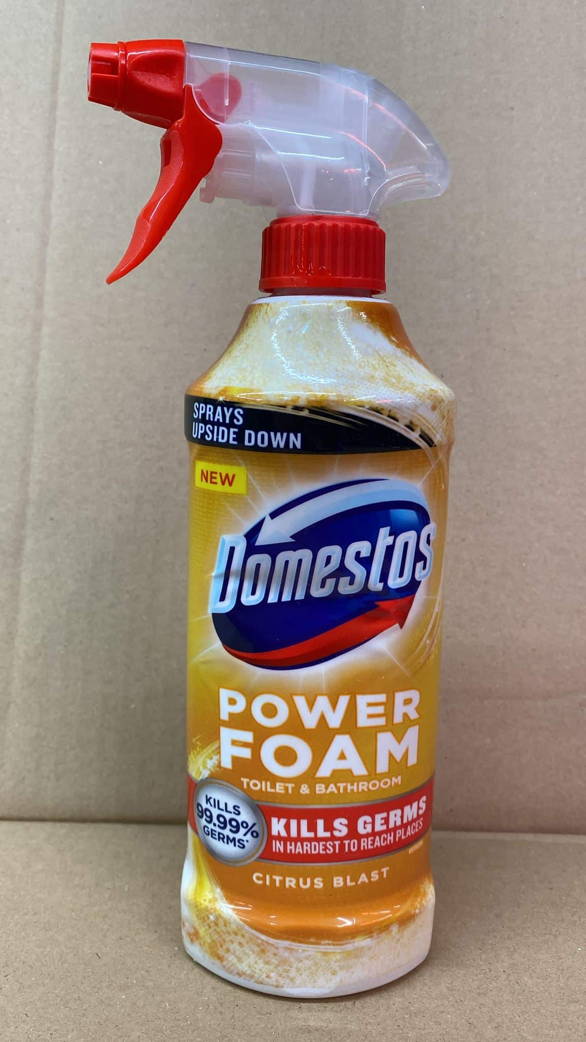Domestos Toilet & Bathroom Cleaner Spray Power Foam Citrus Blast 450ml-1056