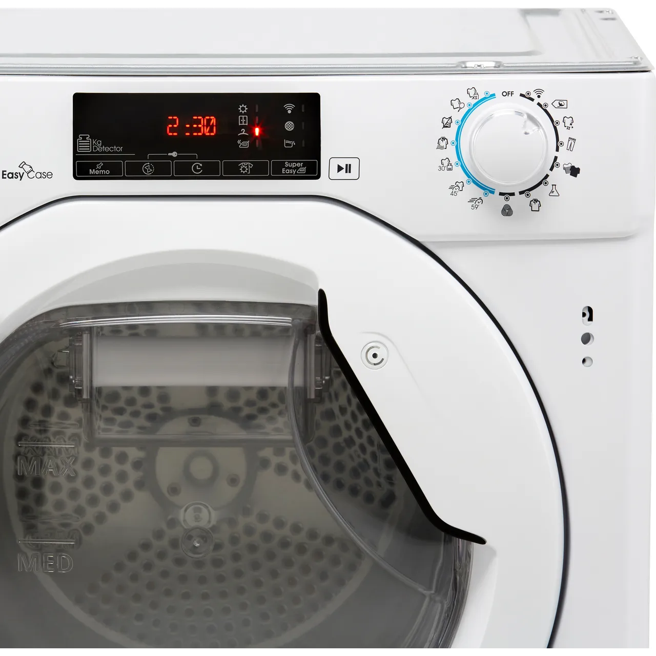 Candy BCTDH7A1TE White Integrated Wifi Connected 7Kg Heat Pump Tumble Dryer 0156
