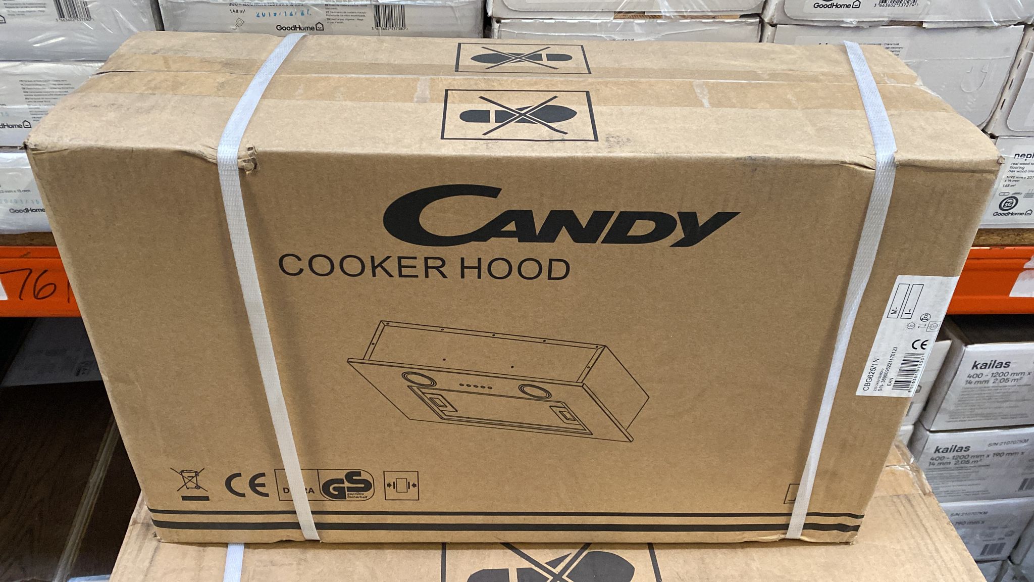 Candy Canopy Cooker Hood-Stainless Steel 52cm Black CBG625/1N 2537