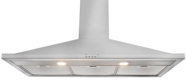 Leisure Chimney Cooker hood Stainless steel,(W)100cm H102PX 7974