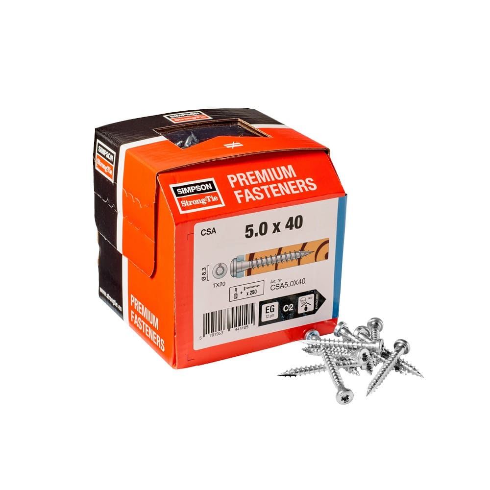 Simpson Strong-Tie CSA 5.0 x 40/1 Connector Screws (Sold individually)
