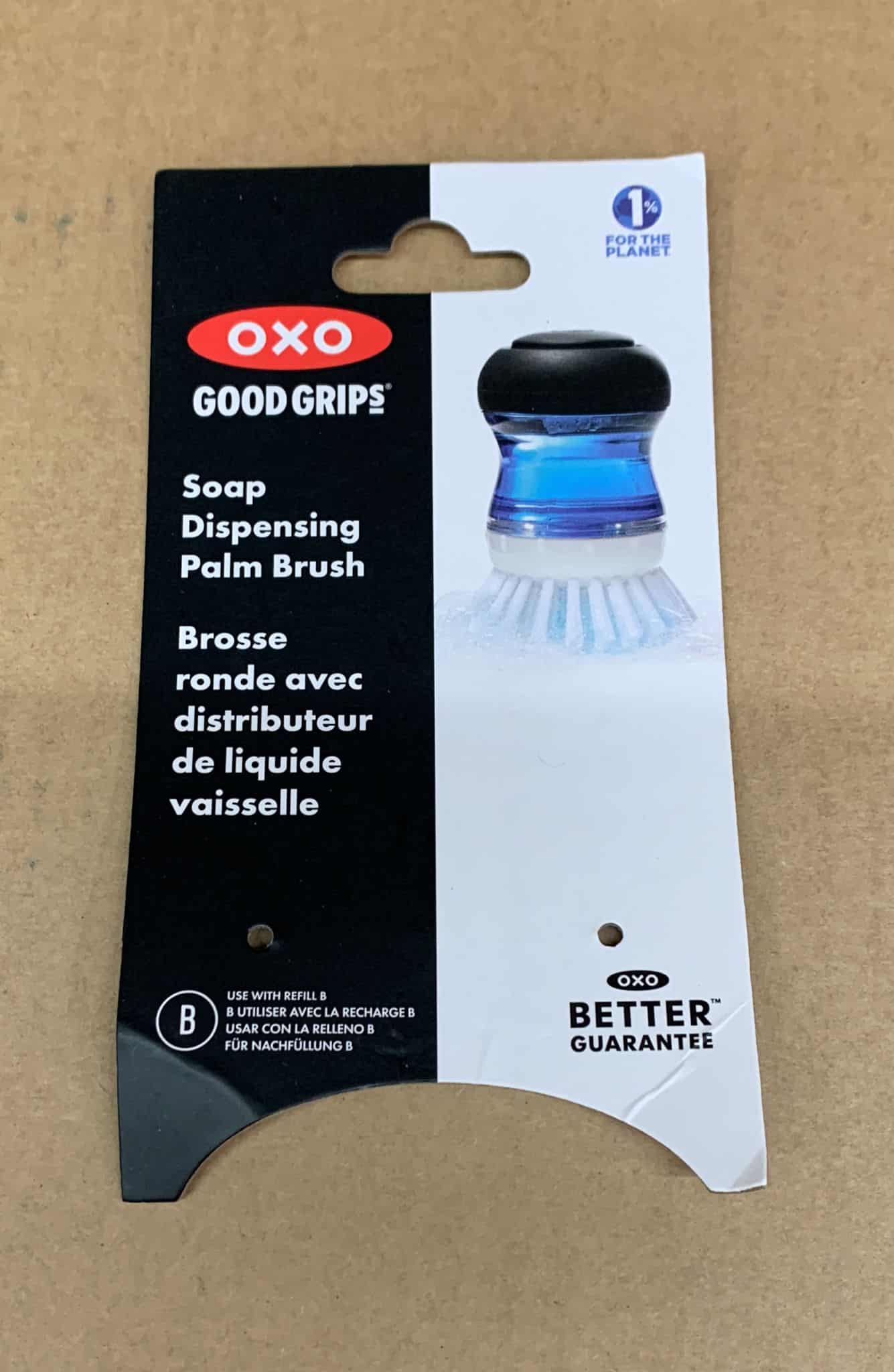 NEW OXO Good Grips Soap Squirting Palm Brush 4810