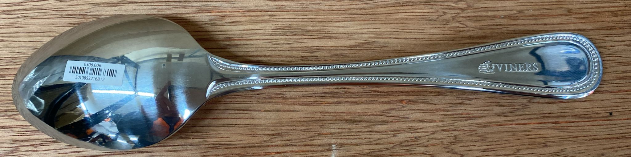 12x Viners Everyday Purity 18/0 Bead Dessert Spoon 6812 (Qty 12)