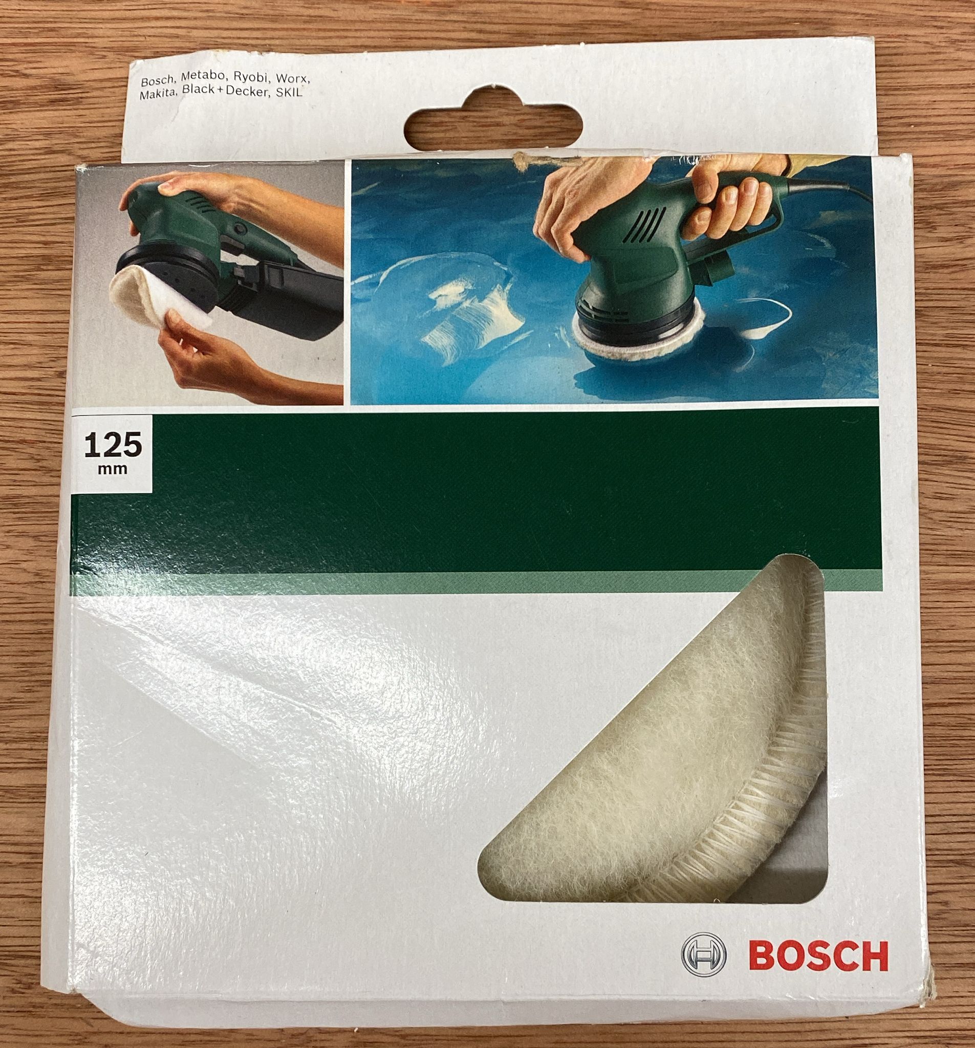 Bosch Professional 2609256049 lambswool Hood (Ø 125 mm, Hook and Loop System, Accessories for Random Orbit Sanders), White 6524