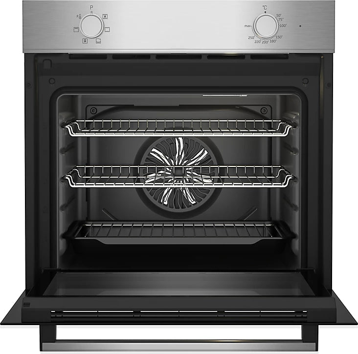 Beko QBSE223SX Built-in Multifunction Oven & gas hob pack - Stainless steel-4309D