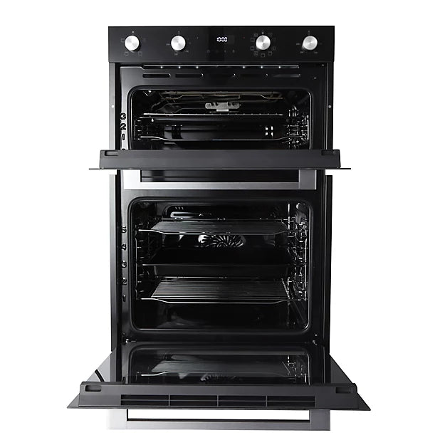 Cooke & Lewis CLELDO105 Built-in Double oven - Mirrored black-8586