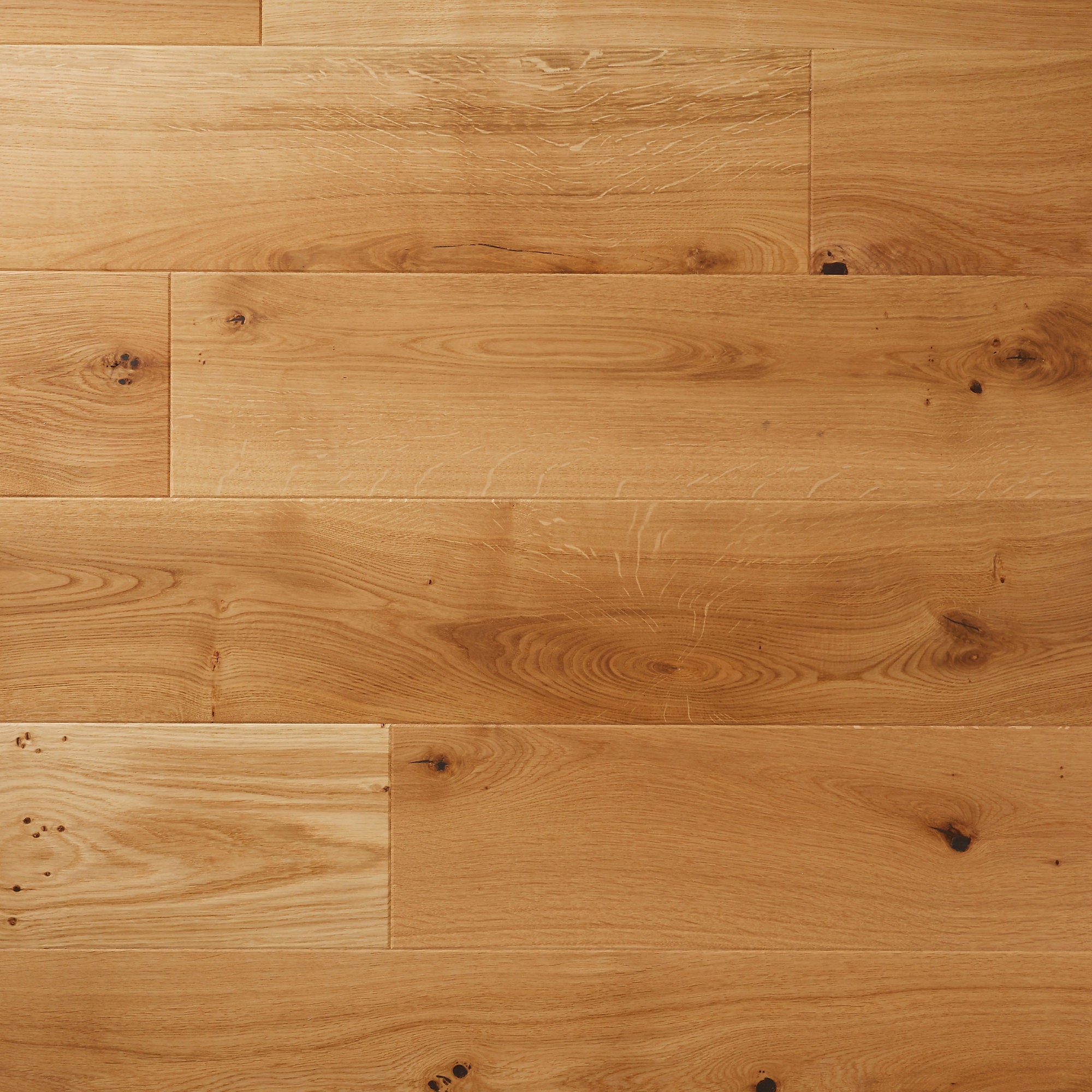 6 Planks of GoodHome Marcy Natural Oak Real wood top layer flooring, 1.17m² 7144