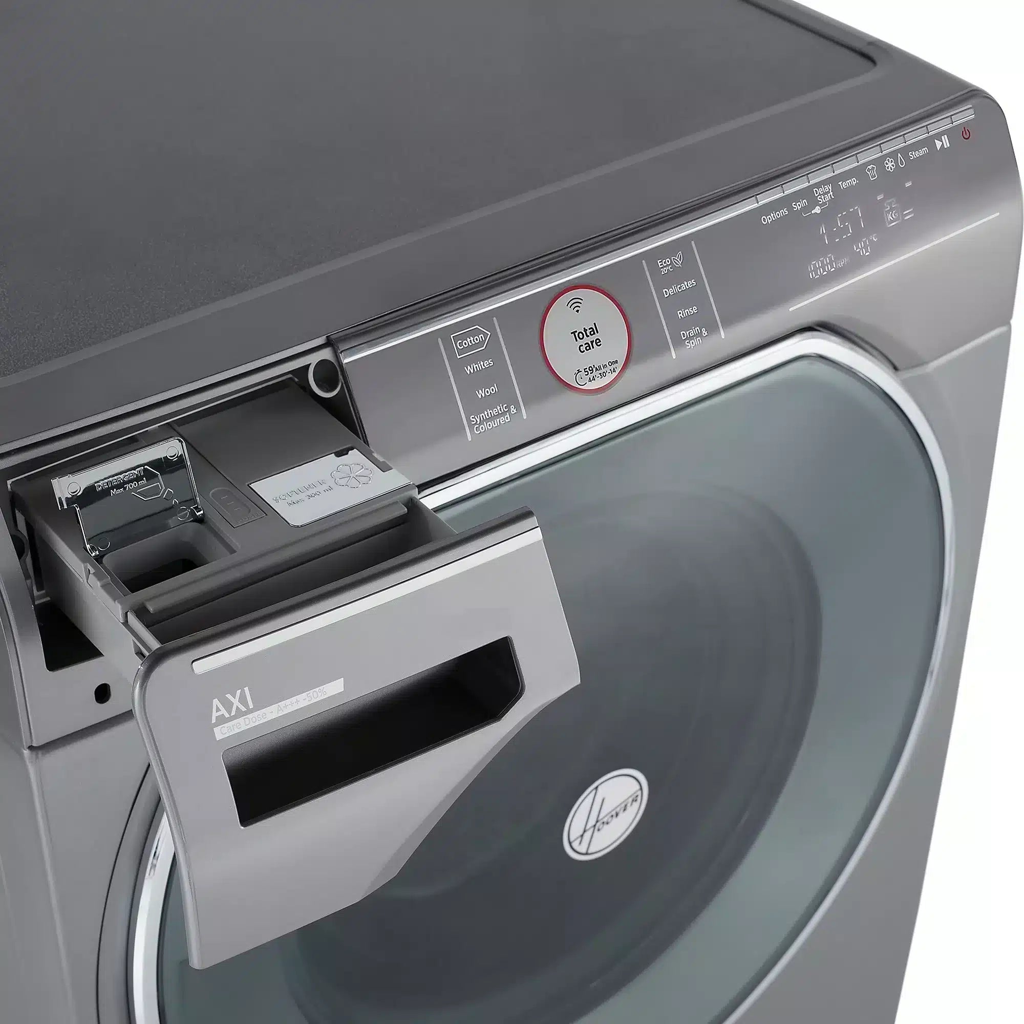 Hoover AWMPD69LH7R/1-80 Spin1600rpm Graphite Freestanding Washing machine, 9kg 2521