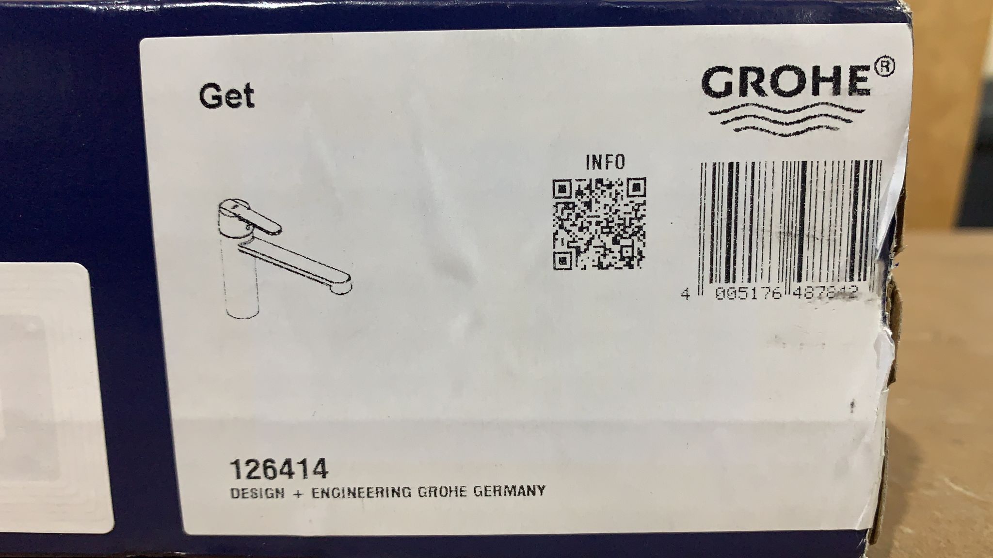 Grohe GET Stainless steel effect Kitchen Tap 7842