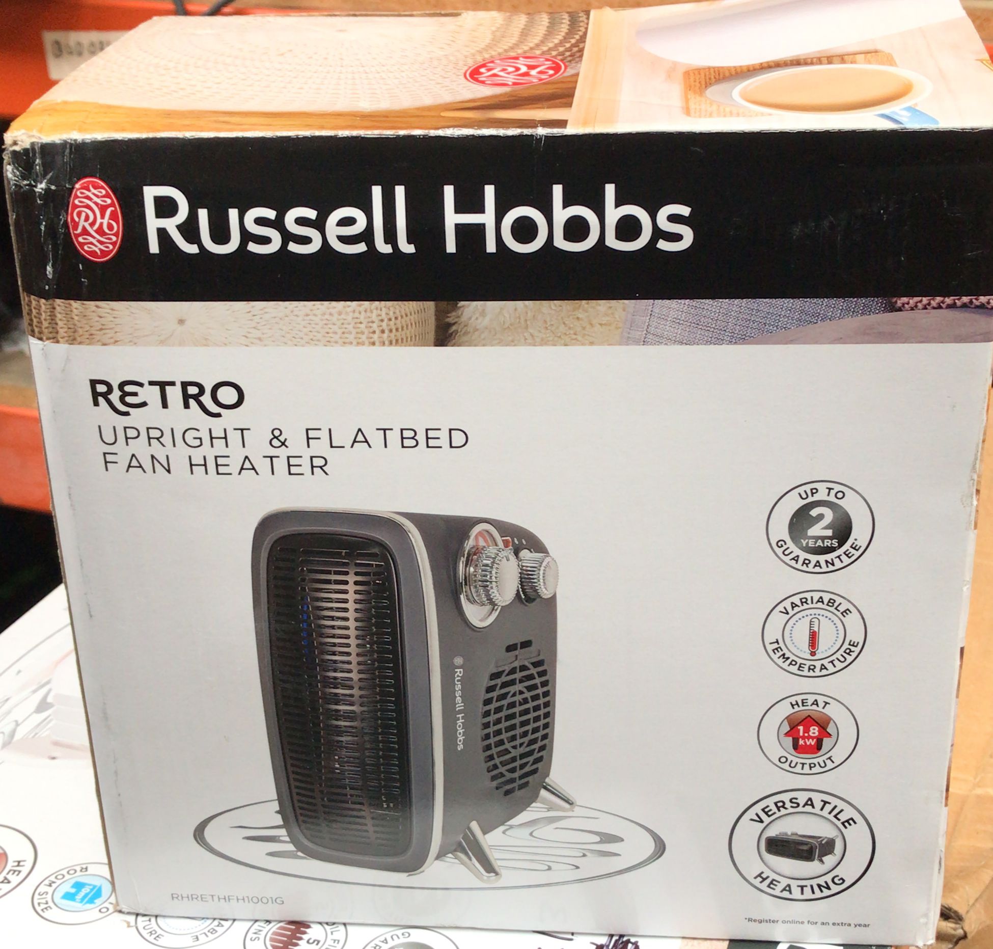 Russell Hobbs Fan Heater-Grey-RHRETHFH1001G-9682