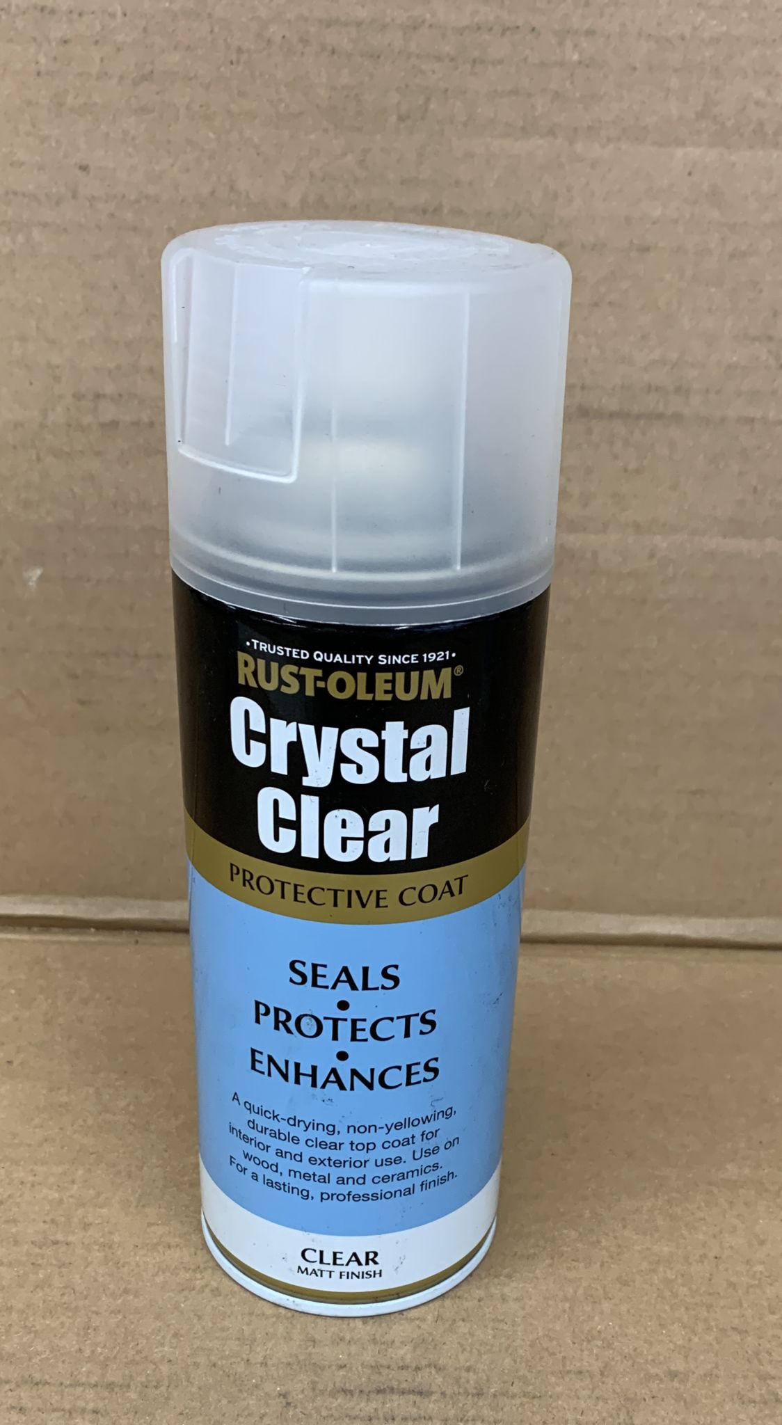Rust-Oleum Crystal Clear Matt Lacquer Spray paint, 400ml-0114