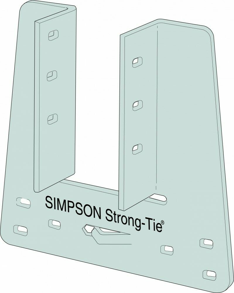 10 x Simpson Strong-Tie Truss Clip Girders Rafters 47mm TCP47 Pre-Galvanised