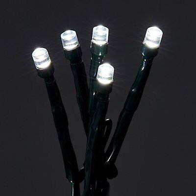 1000 Ice white LED Cluster String lights Green cable 2436