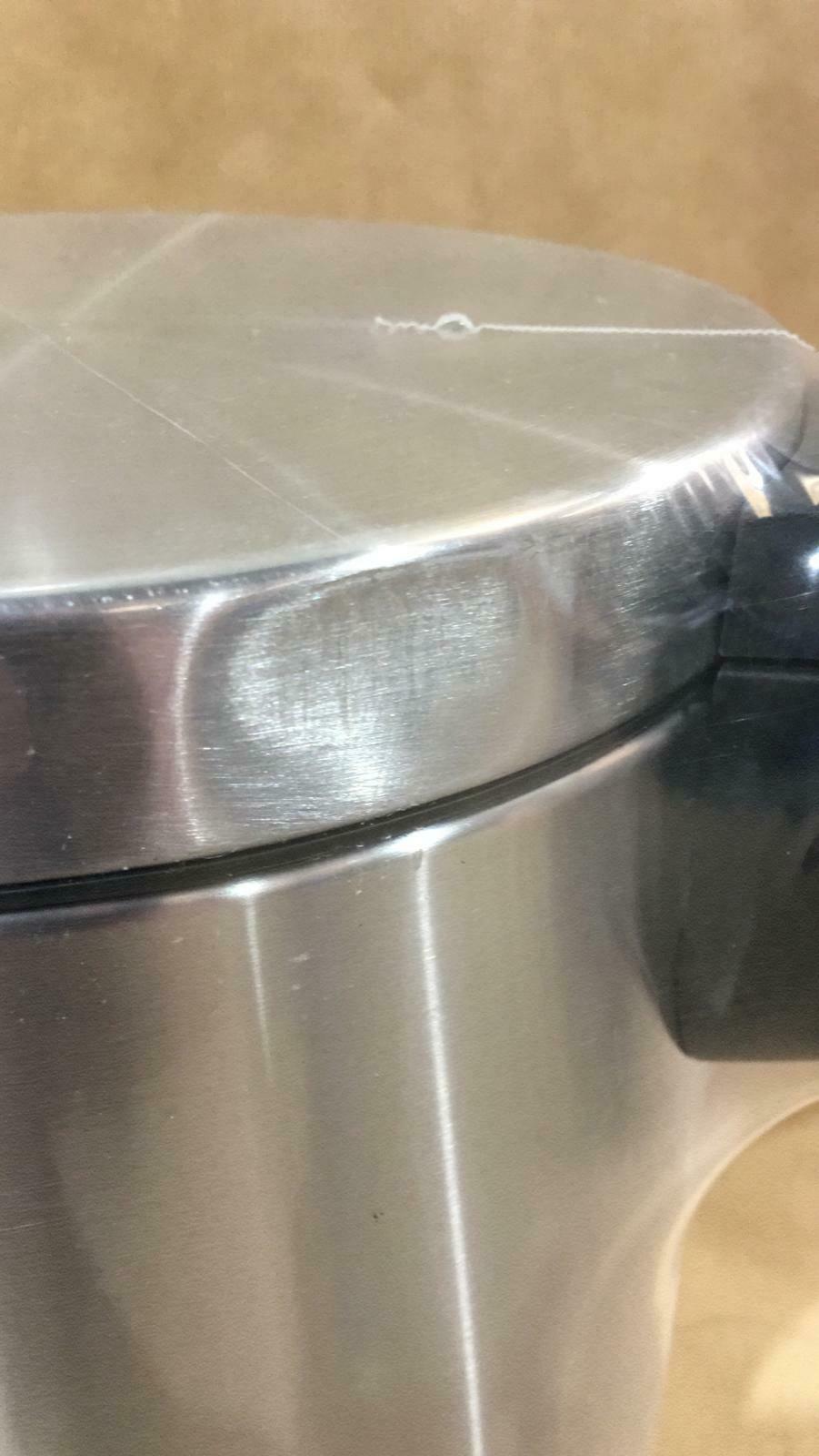 Cooke & Lewis 5L Diani Shiny Metal S-Steel Round Bathroom Pedal Bin, 2625