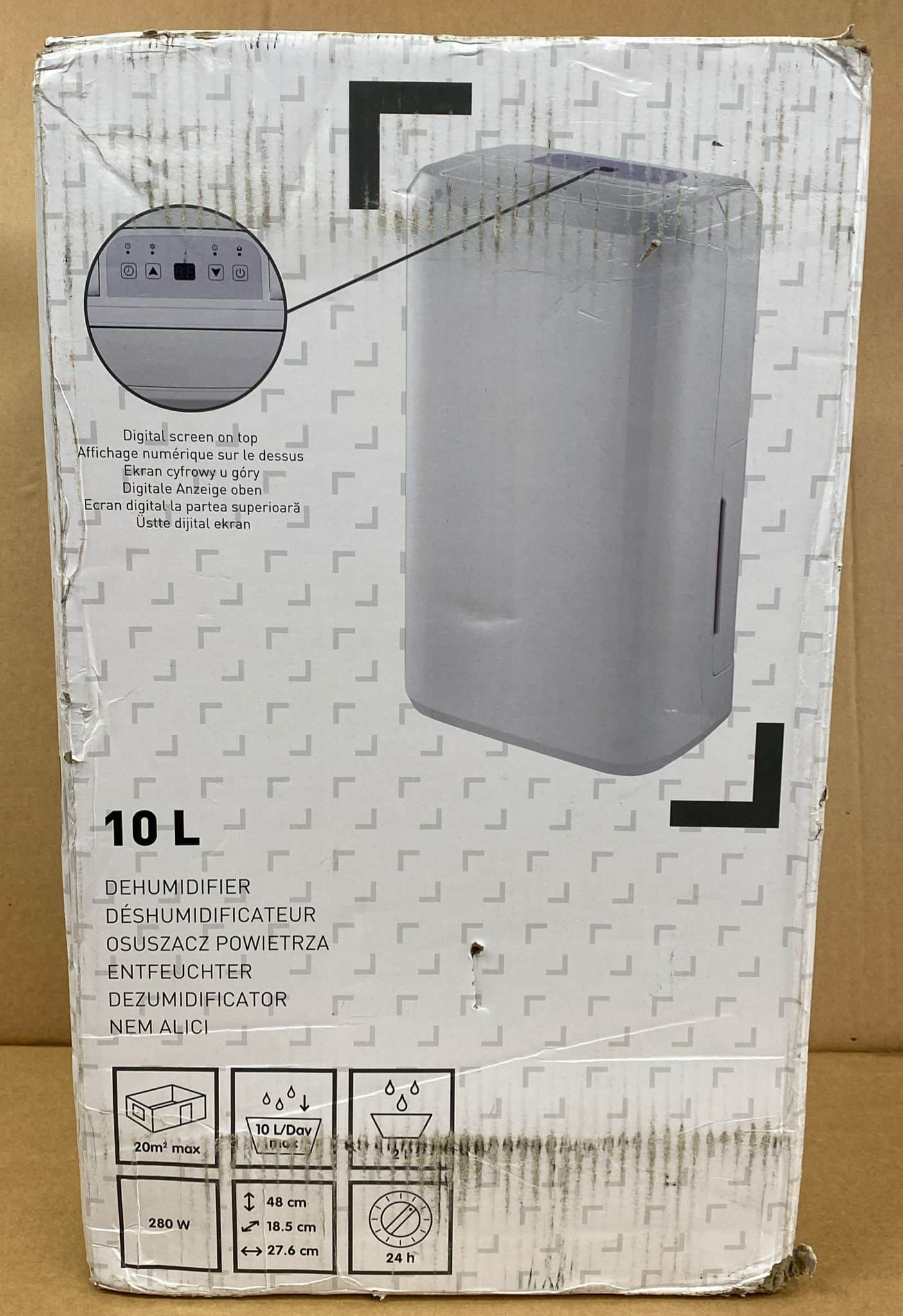 10L Dehumidifier with Handle & LED display D002A-9293