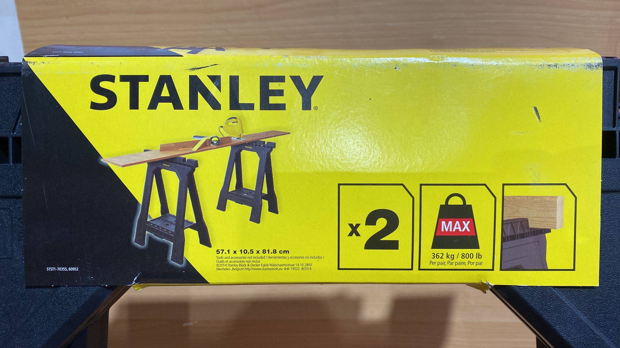 Stanley 362kg Foldable Saw horse, Pack of 2 3553
