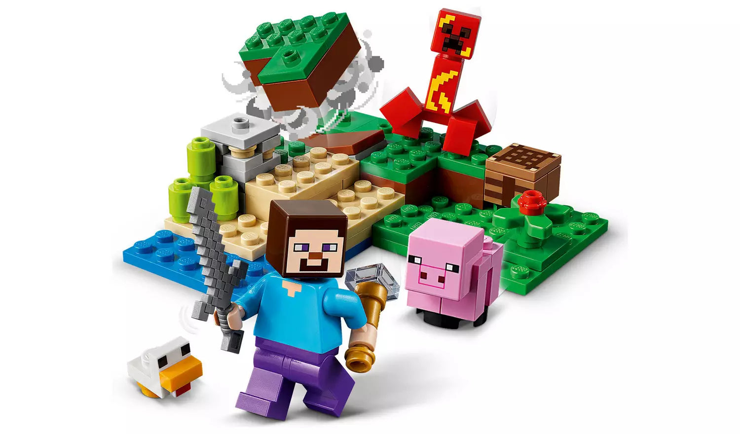 LEGO Minecraft The Creeper Ambush with Pig Figures Set-6538