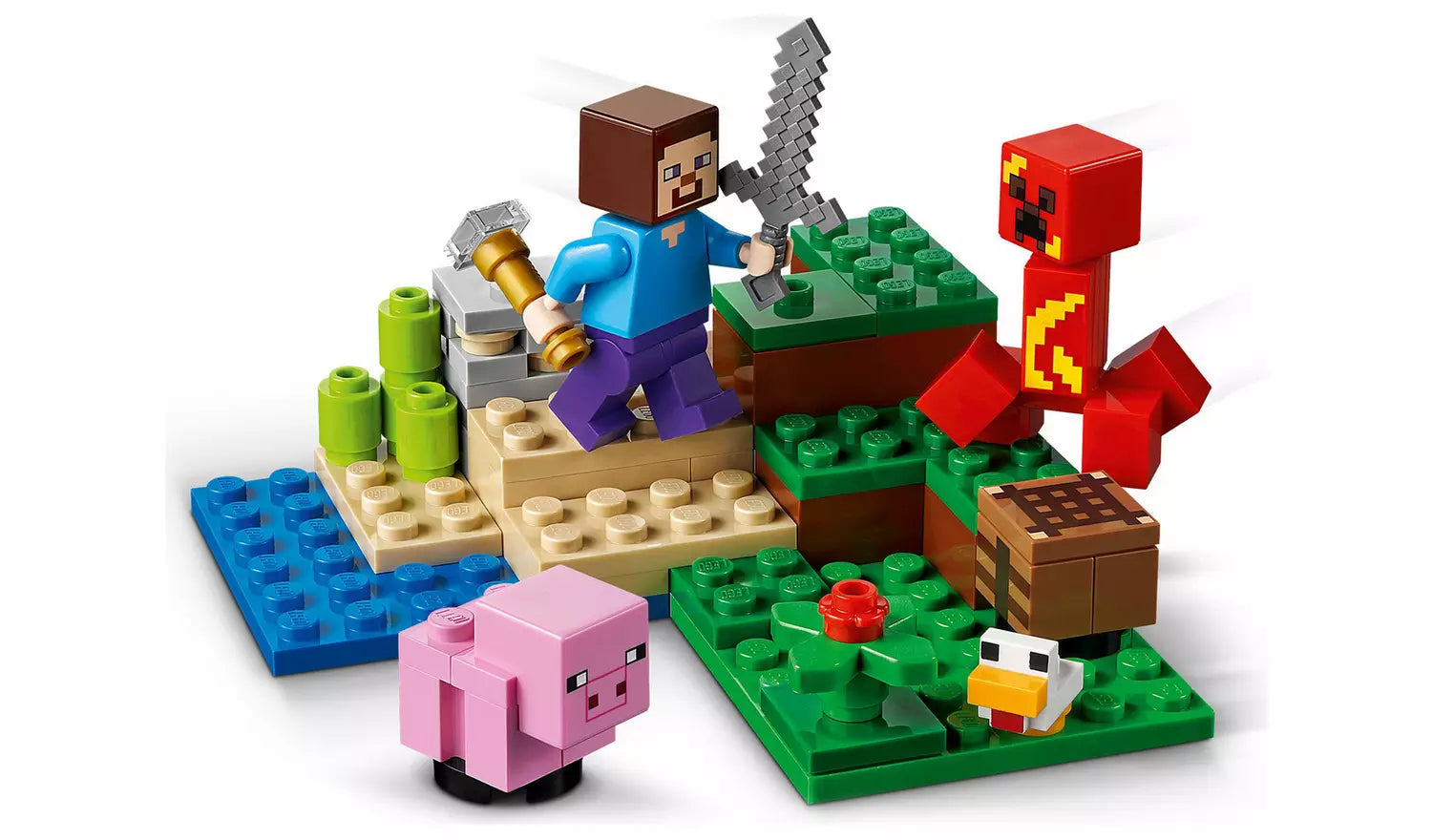 LEGO Minecraft The Creeper Ambush with Pig Figures Set-6538
