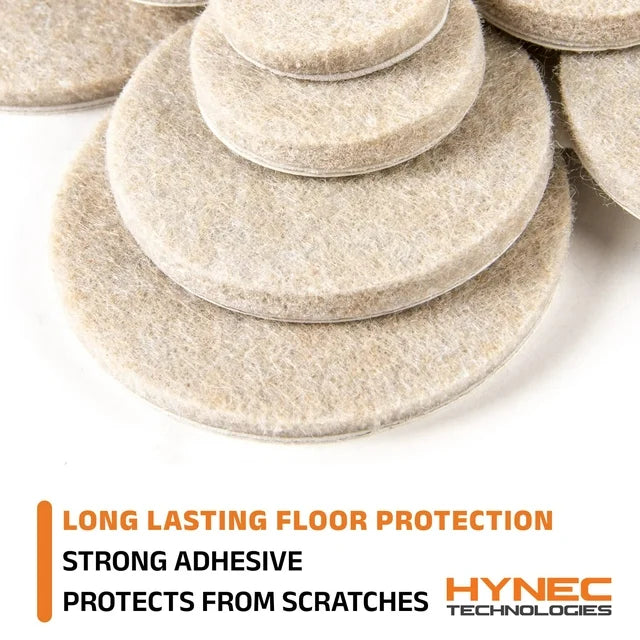 106 Pieces Beige Chair Leg Floor Protectors by Hynec Technologies 0047