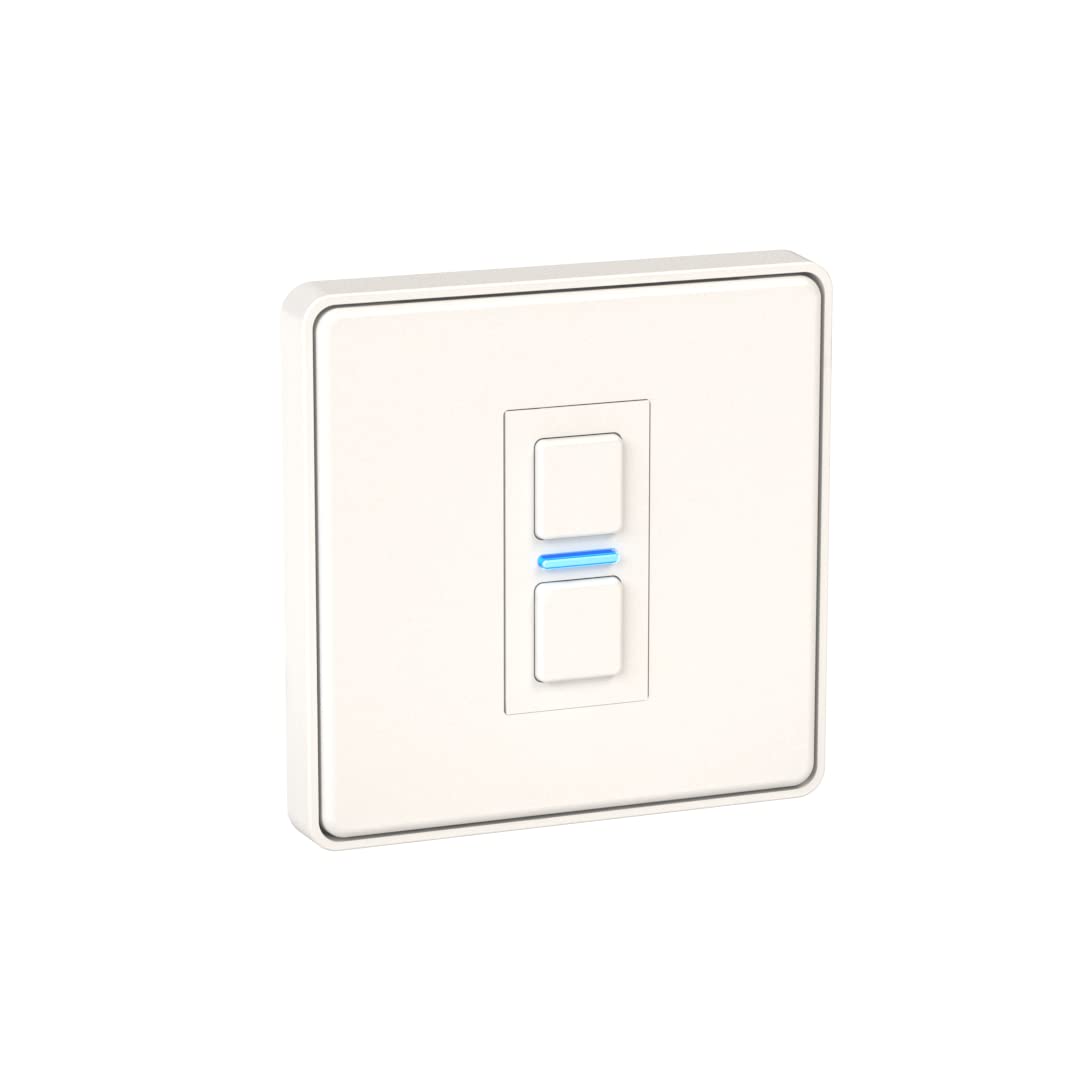 Lightwave LP21WHMK2 Smart Dimmer with Energy Monitoring, 1 Gang, White Metal - Works with Alexa, Google Assistant, HomeKit. iOS & Android Compatible 3371