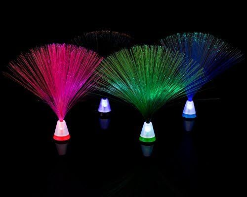 Playlearn 3x Mini Fibre Optic Lamp-Novelty Nightlight Small Sensory Tools for Kids to Decorate-Pack of 3-8403