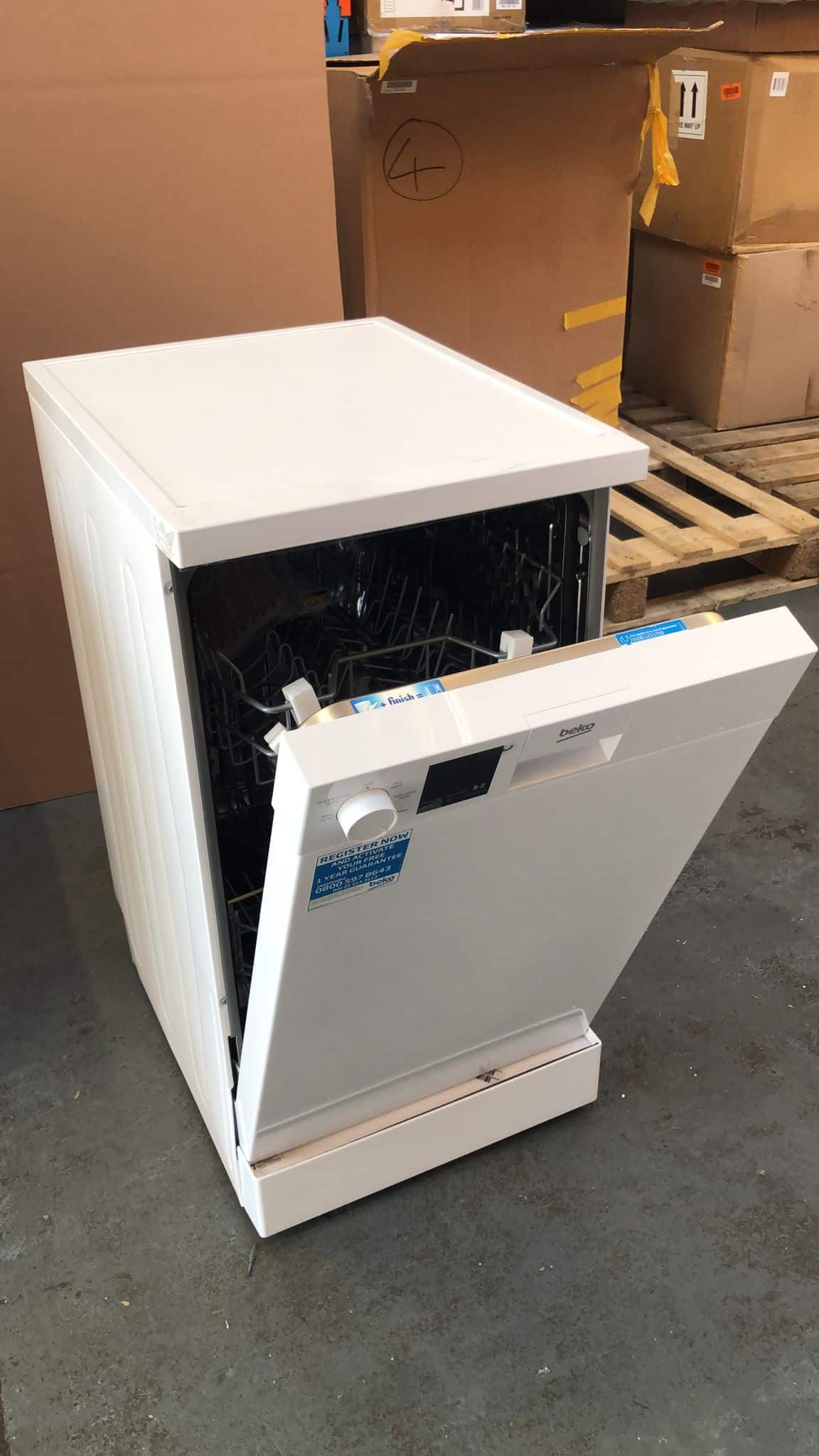 Beko DVS05Q20W Freestanding Slimline Dishwasher - White 7006