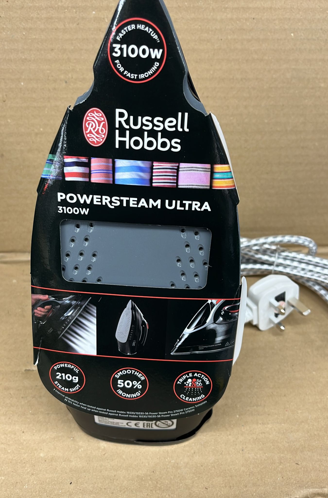 Russell Hobbs 20630 Powersteam Ultra Steam Iron -Black - 0303D