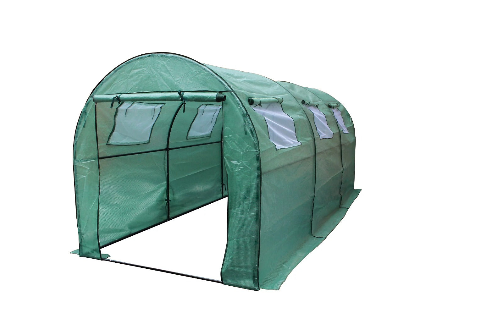 10m² Polytunnel greenhouse flexible Plastic Polytunnel - Light Structure - Easy Access - Vent Window