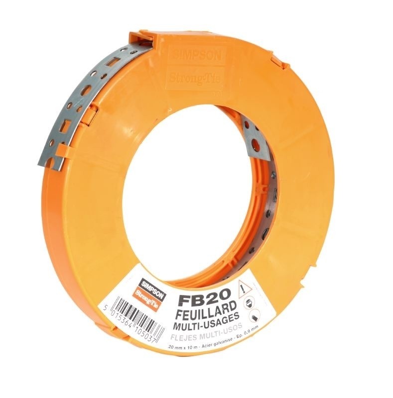 Simpson Strong-Tie FB20 20mm x 0.9mm x 10m Fixing Band With Plastic Dispenser