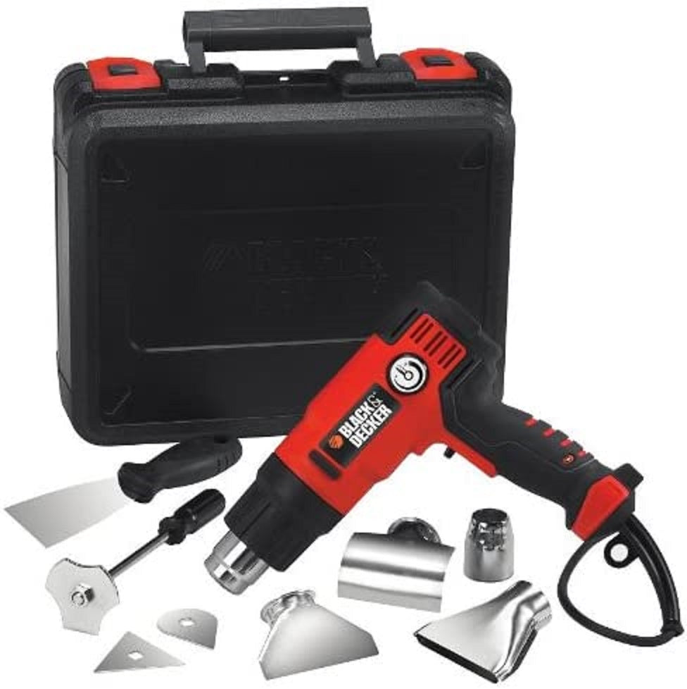 BLACK+DECKER 240 V 2000 W High Performance Variable Speed Heat Gun KX2200K-GB for Paint Stripping with Kitbox