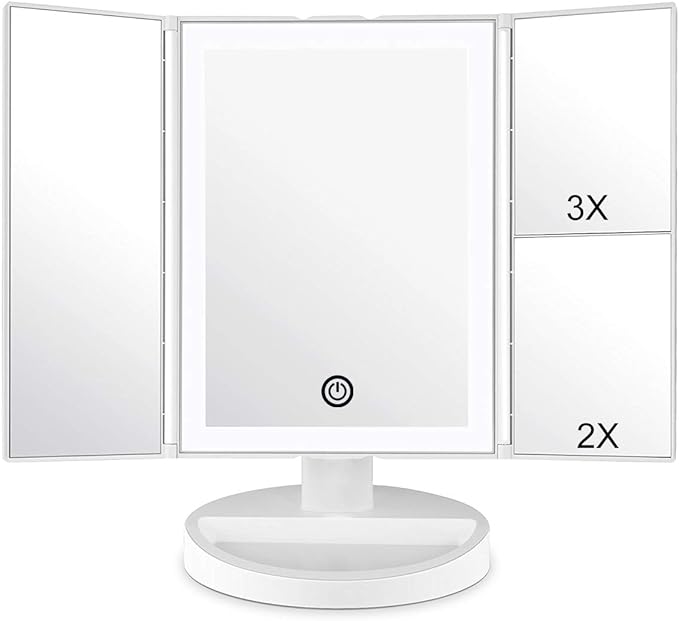 WEILY Makeup Vanity Mirror with LED Lighting and Touch Screen