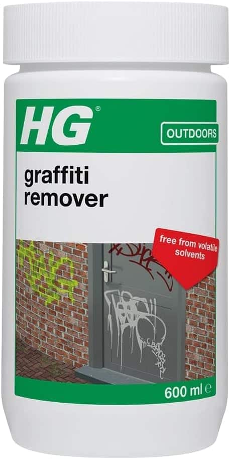 HG Graffiti Cleaner, Powerful Spray Paint, Emulsion, Pen & Mark Remover for All Surfaces – 600ml-5791