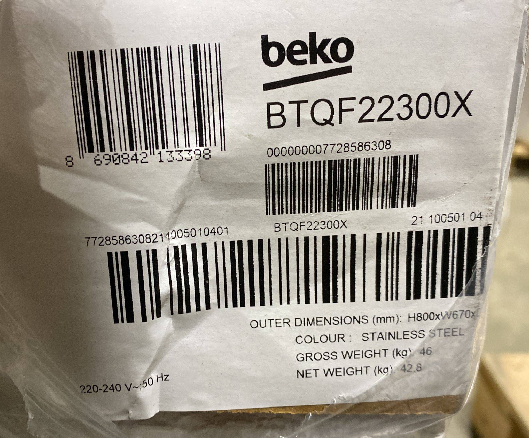 Beko BTQF22300X Stainless steel Built-Under Double oven 72cm 3398