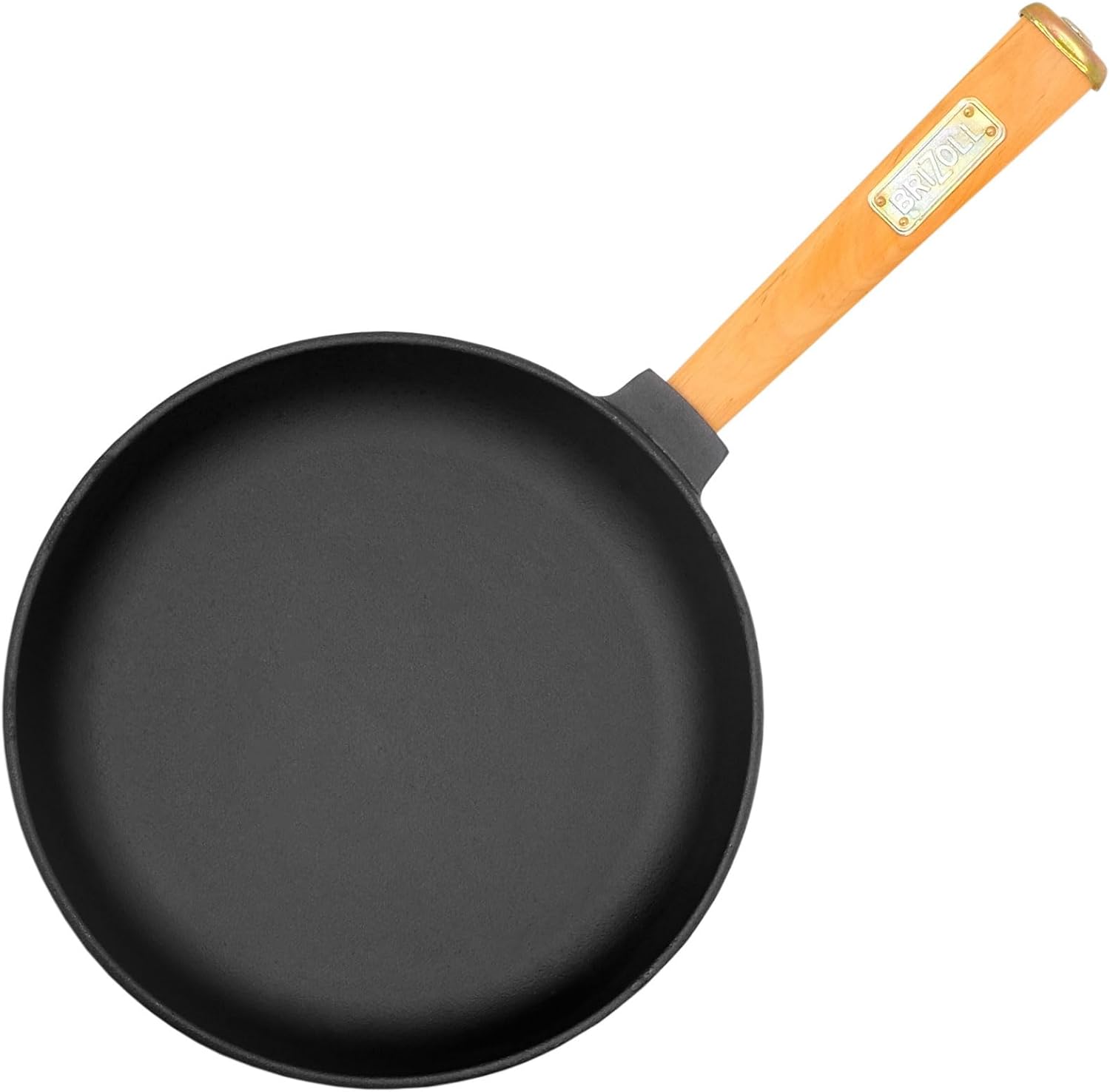 Cast iron pan 22 cm with wooden handle BRIZOLL -1076