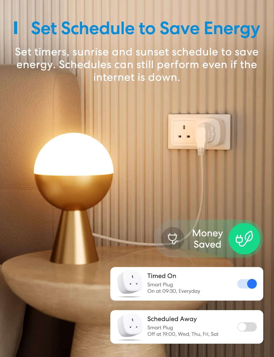 Meross Smart Plug Remote Control Plug Socket UK Smart Plugs that Work with Alexa, Google Home, 13A Wireless Alexa Plug, Timer & Schedule Function, Device Sharing, No Hub Required (4 Pack) 7931
