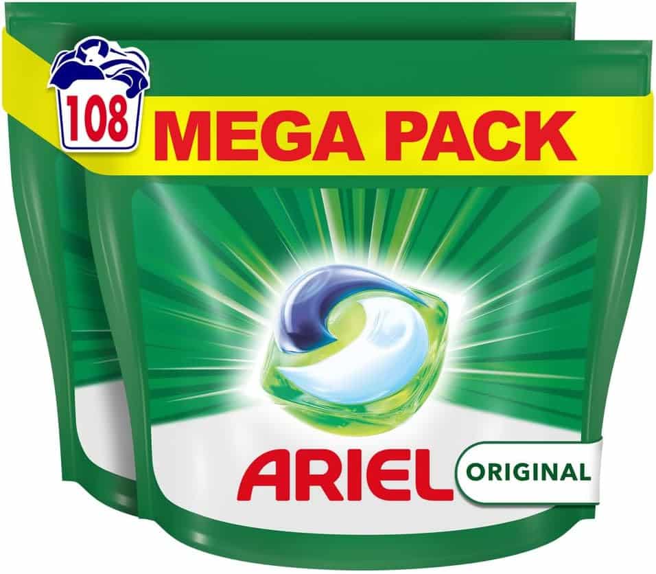 Ariel All-in-1 Pods Detergent Capsules, 108 Washes (2 x 54 Pods)-8063