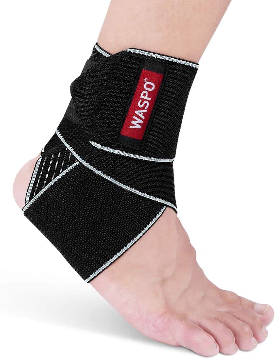 WASPO Ankle Support Brace - Adjustable Ankle Brace Wrap Strap 21769