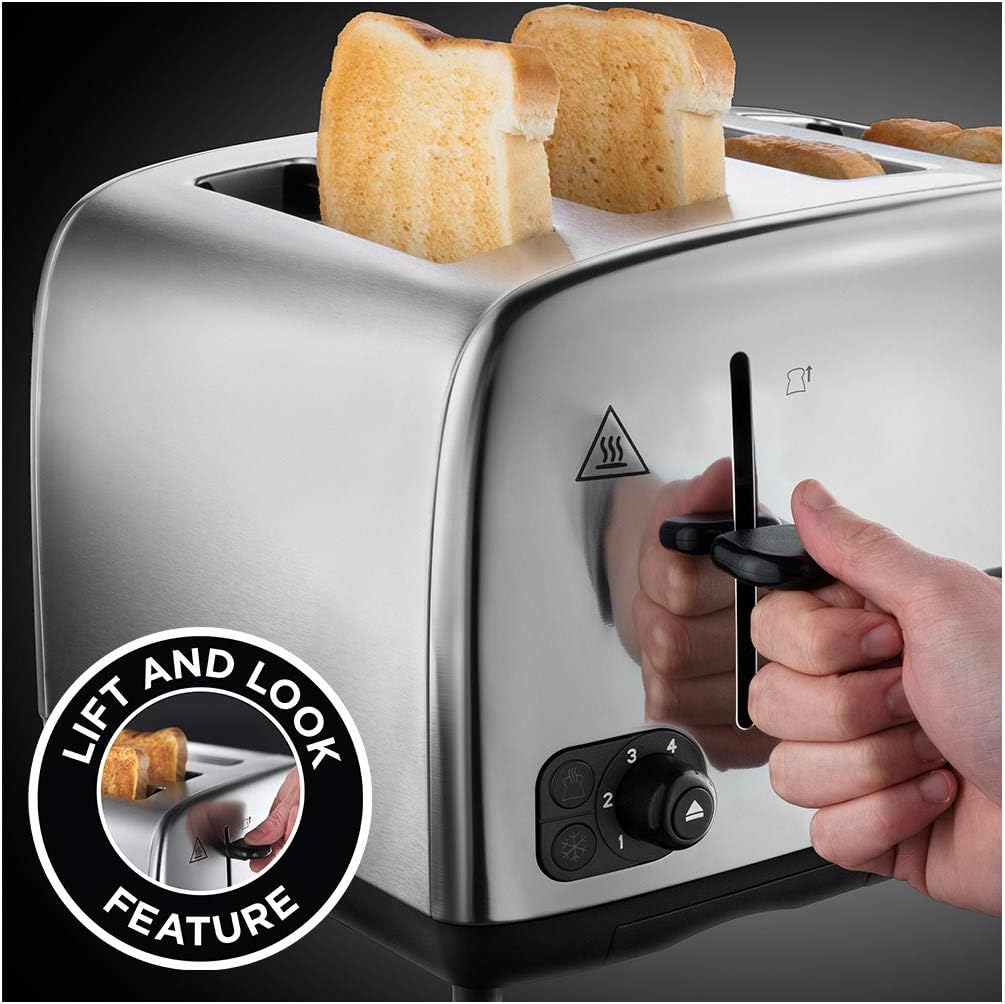 Russell Hobbs Adventure Stainless steel effect 4 slice toaster-1862N