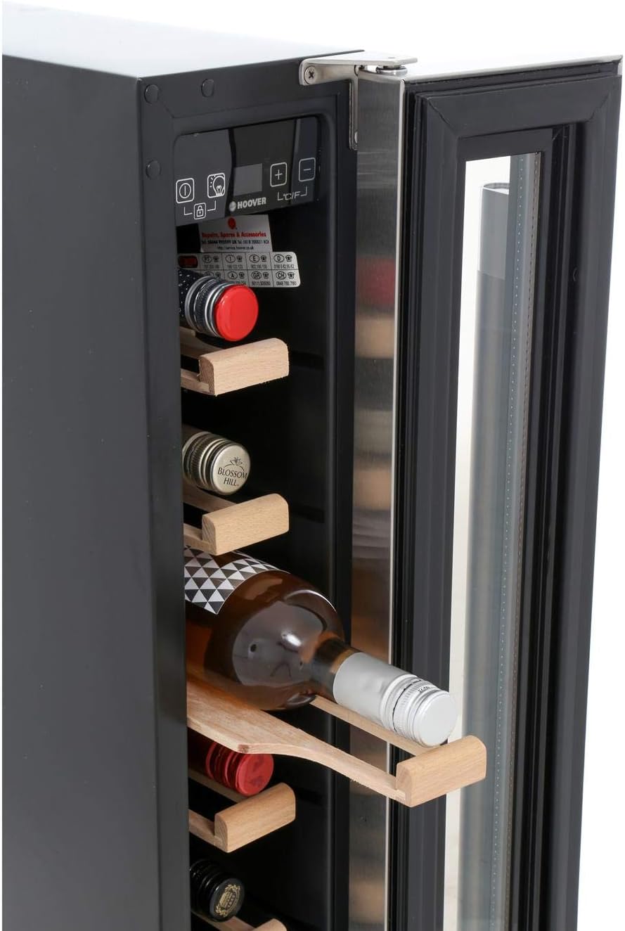 Hoover HWCB15UK Freestanding Wine Cooler,Black-1659D